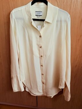 J. Crew 100% Silk Collection Tuxedo Tunic